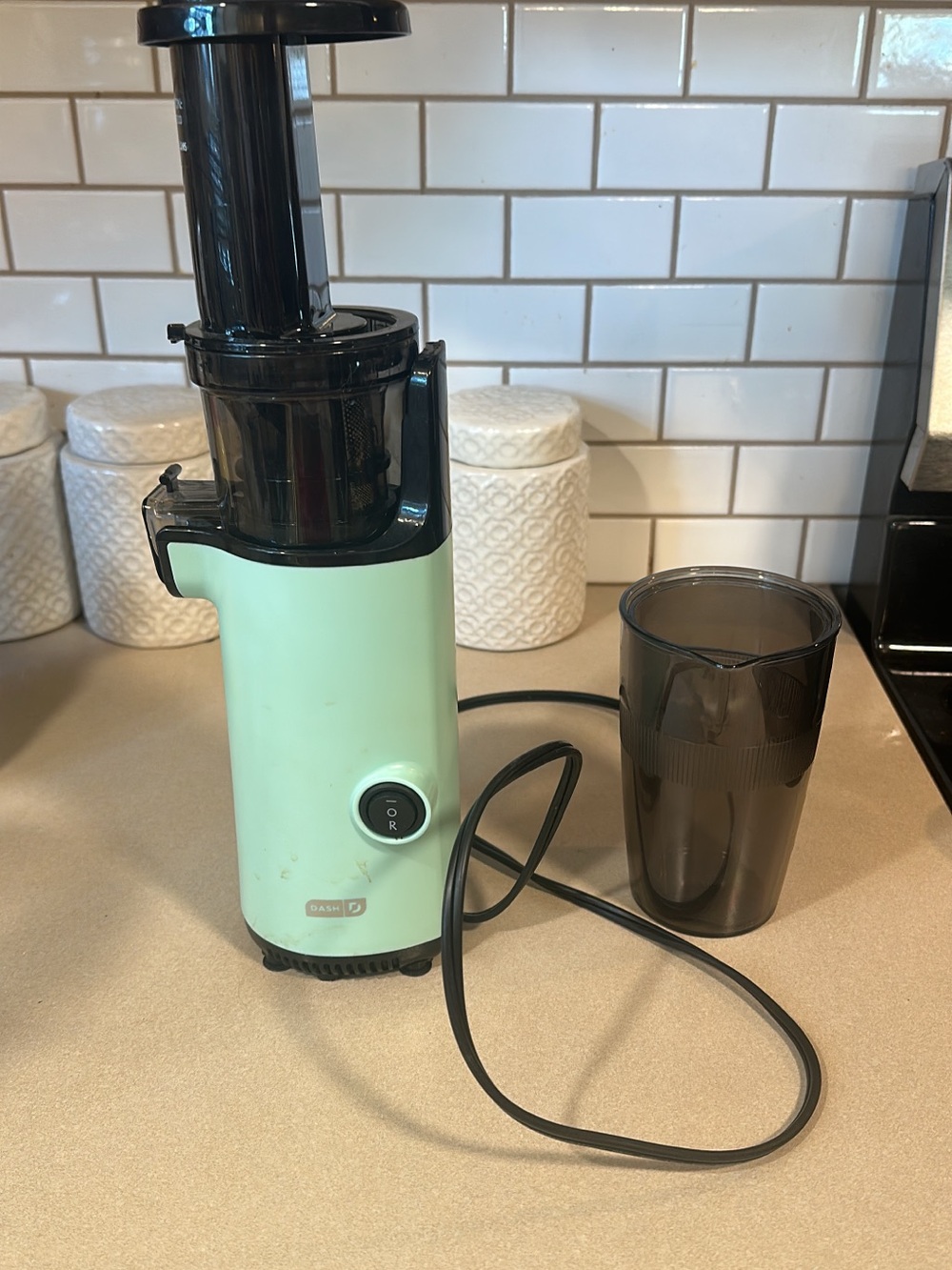 Mint Green Slow Juicer — Compact Home Kitchen Juicer